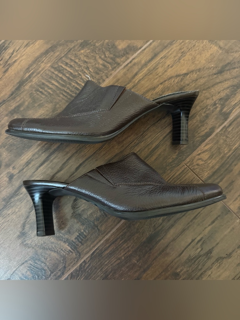 Mootsie Tootsies Mojaylene Brown High Heels Mules Size 6